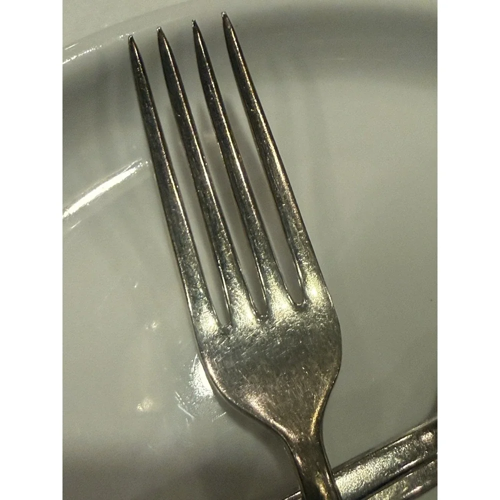 Antique Santa Fe‎ Railroad Dining Car Dinner Fork Place Setting Utensil Vintage